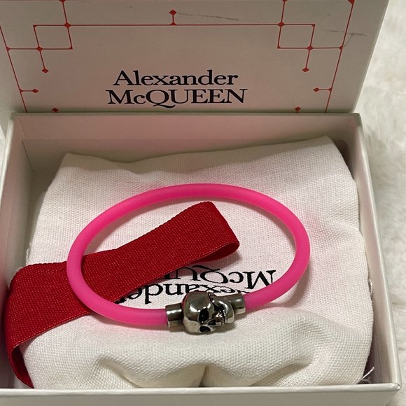 Alexander McQueen Pink Skull Bracelet - Picture 6 of 7